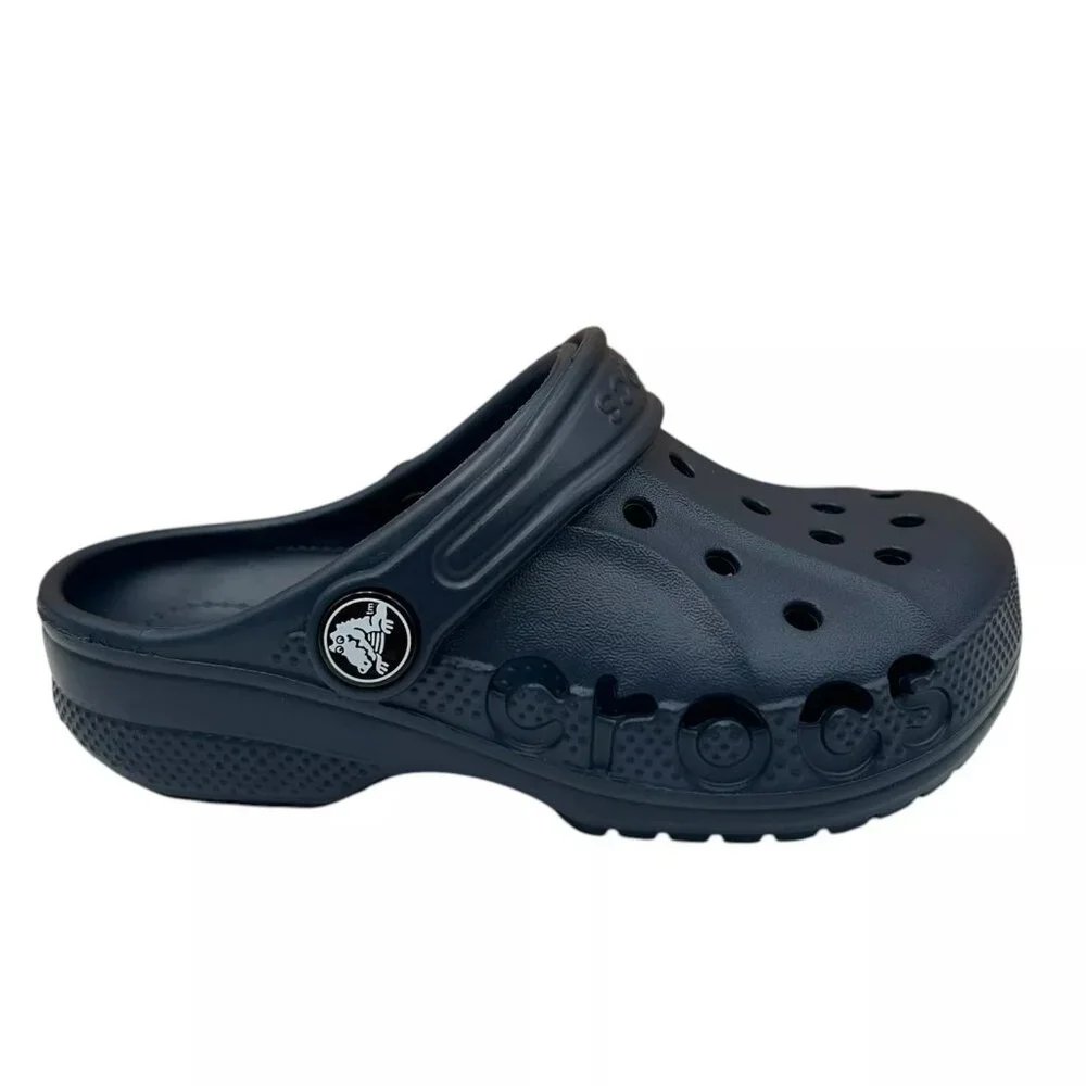 Crocs Toddler Boy's Slip-on Clogs Size 10 Navy Blue Water Friendly Lightweight‎